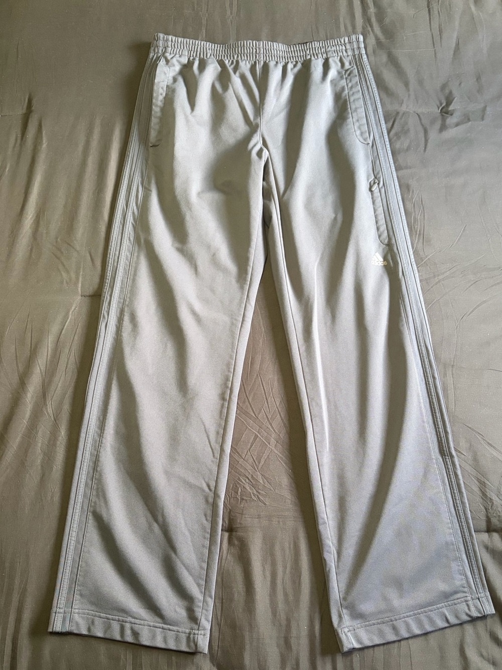 Y2K 2000s Dark Grey Adidas sweat pants. Size L.